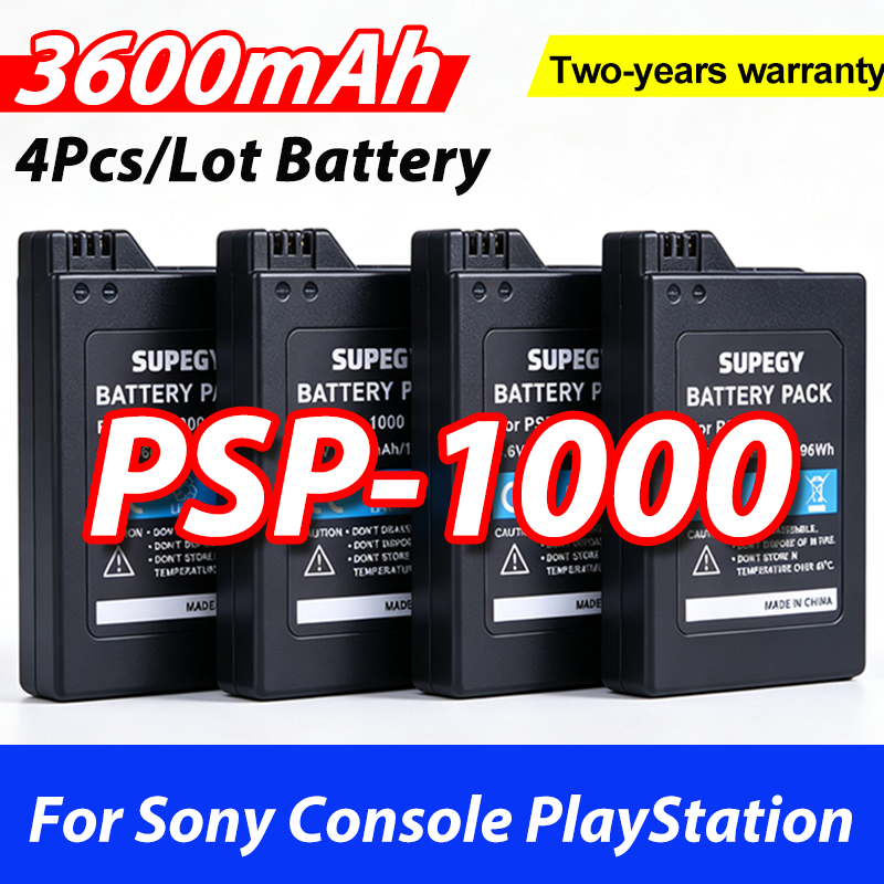 Gaming Console New - 4 قطع/مجموعة بطاريات قابلة لإعادة الشحن