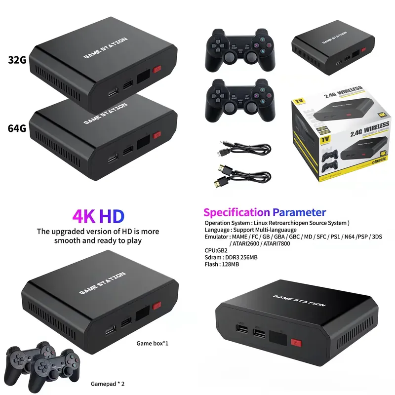 جهاز ألعاب فيديو M8plus عالي ا - مراجعة Gaming Console Games وسعره