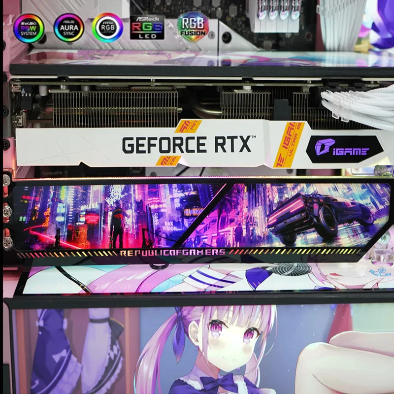 حامل بطاقة الرسومات ARGB، حامل - مراجعة Gaming Card Holder وسعره