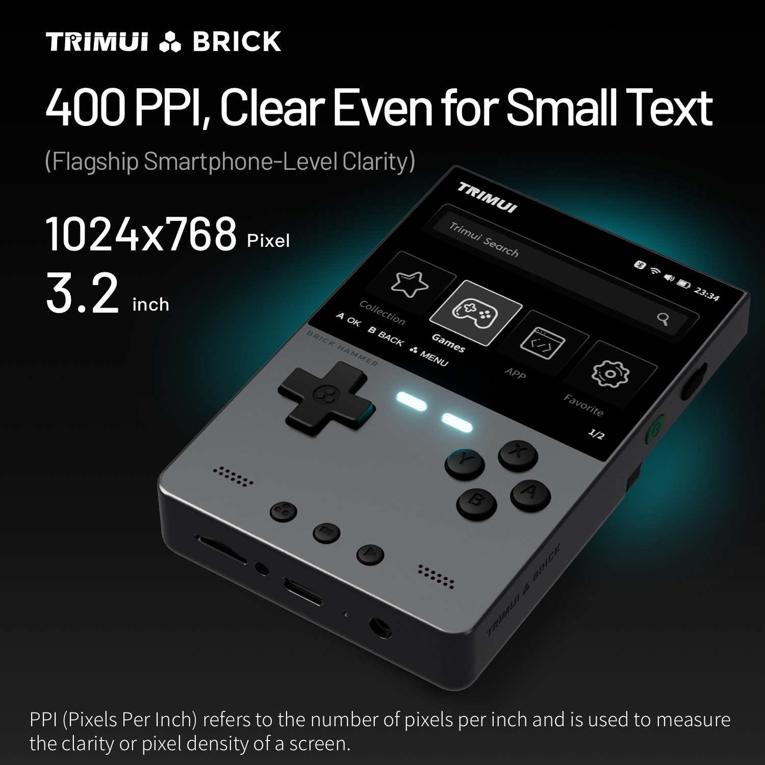 TRIMUI BRICK HAMMER ريترو وحدة - مراجعة Gaming Console For Phone وسعره