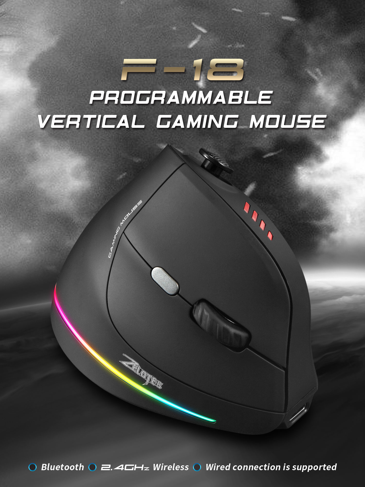 Jomaa RGB الخلفية اللاسلكية ال - مراجعة Pad Gaming Console وسعره